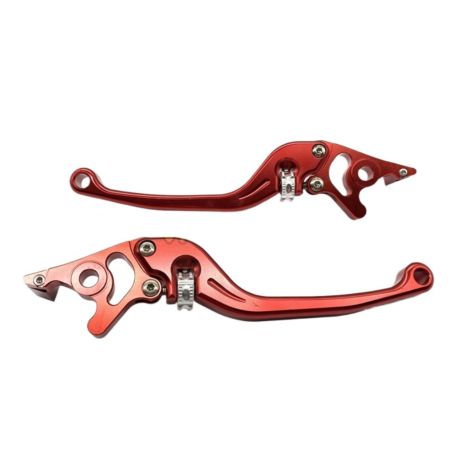 HGATSFGD Motorcycle Adjustable Brake Clutch Handle Racing Levers Universal Fit for Honda Fit for Yamaha Fit for Kawasaki Brake Handle Motorbike Brake Levers(Red)
