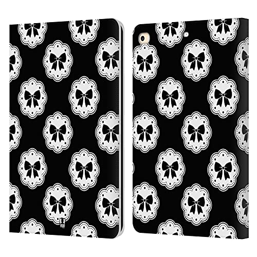 Carcasa de cuero tipo libro Head Case Designs con patrones de cinta para iPad 9.7 de alta gama