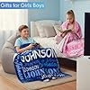 DayOfShe Personalized Blankets with Name Gifts for Boys Girls Birthday Custom Flannel Name Blankets for Christmas Kids Teenager Grandkids Gifts,Printed in USA #1