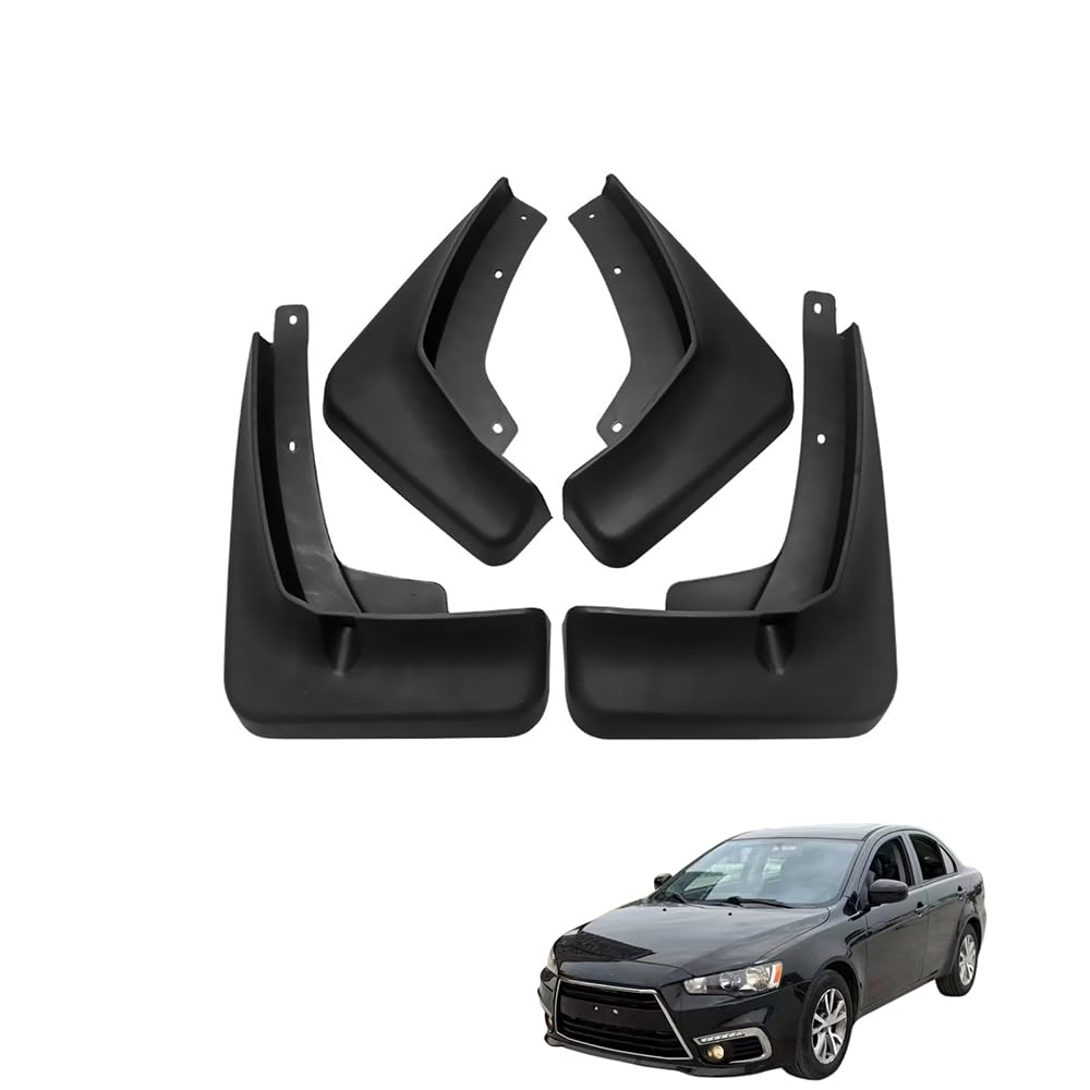 AMHVMU 4pcs Mud Flaps for Lancer (Standard Version) 2010-2016