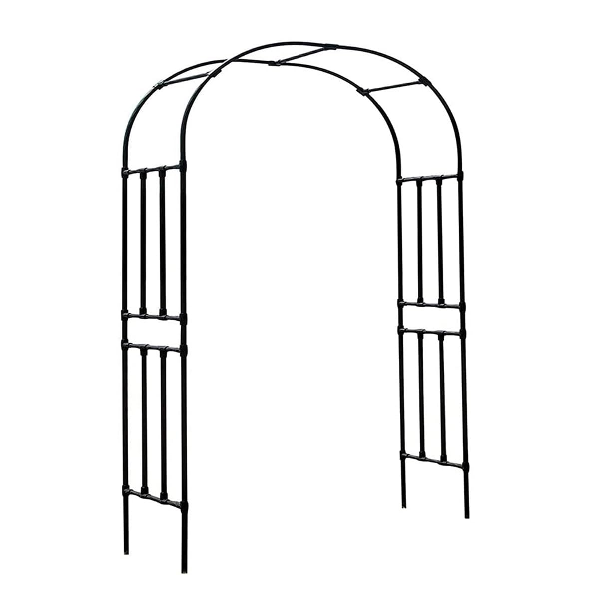 Arche de jardin en métal réglable avec treillis de support pour arbustes