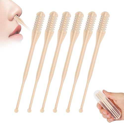 Miniatura 9 de Cortador de vello de nariz y limpiador de oídos 2 en 1, herramienta de eliminación de vello de fosa nasal de doble cara con cuchilla giratoria