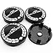 NCUIXZH 4 Pezzi 56 / 60mm Tappo mozzo Centrale Ruota Auto Cerchio Auto refit Distintivo Adesivo Copertura Emblema Creativo, per BMW AC Schnitzer E46 E39 E90 X3 X6