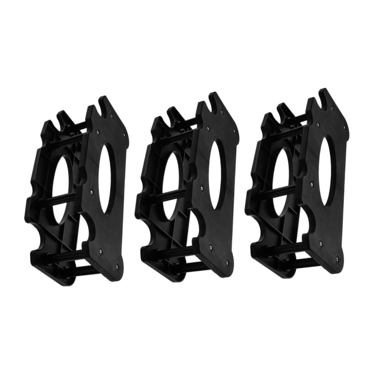 Milisten 3pcs Dumbbell Rack Durable Weight Storage Stand for Home Gym Stable Multi Dumbbell Holder Detachable Design for Organized Strength Training Equipment