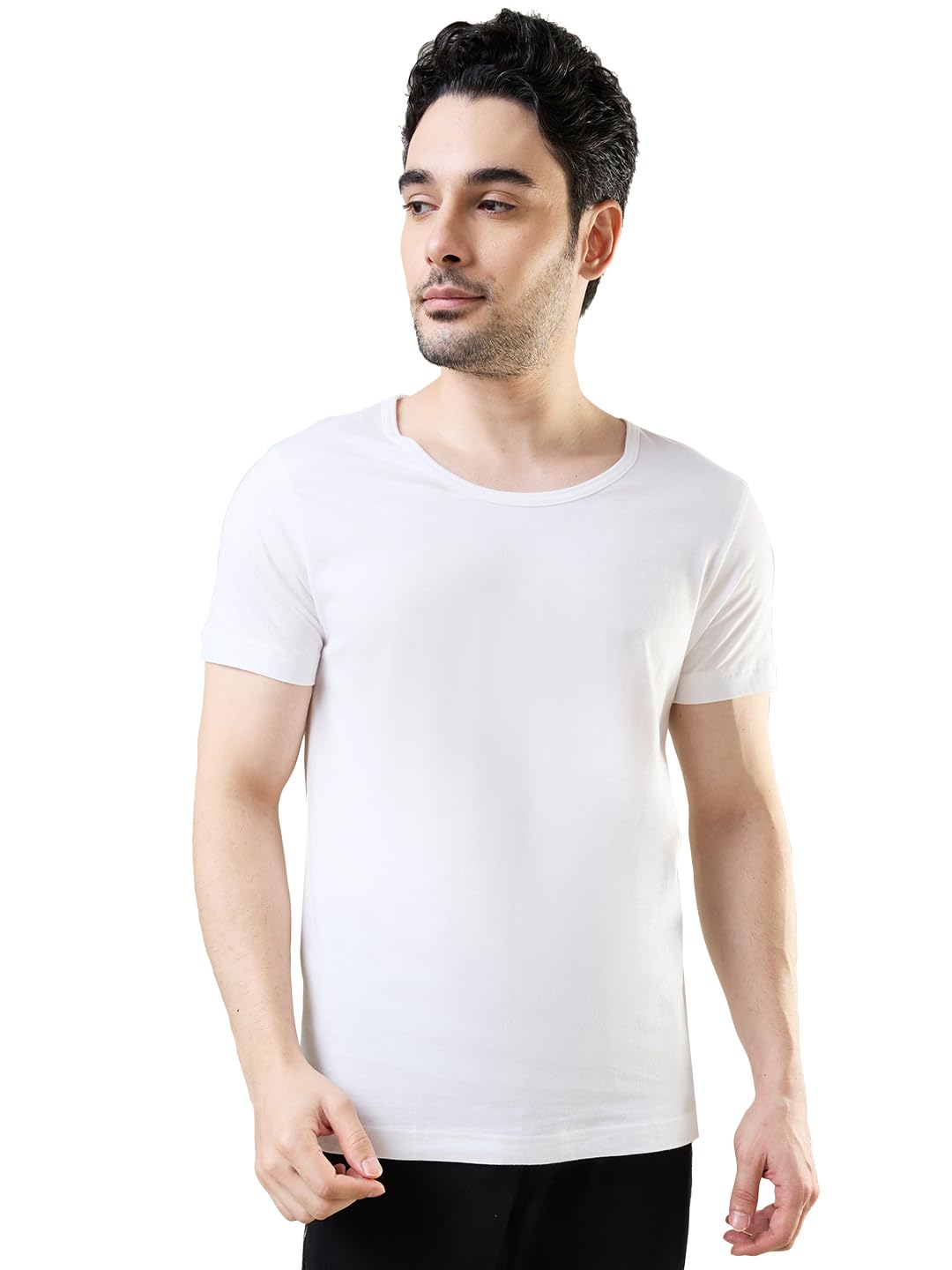 Park Avenue Men Body Fit Solid Pattern Pure Cotton Vest-picture-35