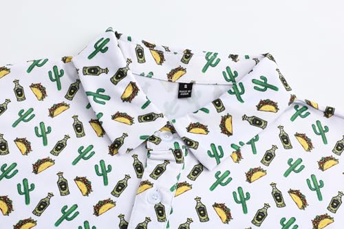 Golf Shirts for Men Short Sleeve Performance Moisture Wicking Dry Fit Funny Golf Polo Shirts for Men3