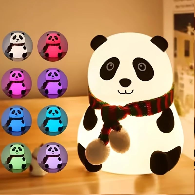 Niwlix Panda Light Night Lamp for Kids Night Light for Bedroom Toddler Night Light Baby l Gift Items for Women l Birthday Gift for Kids | Valentine's Gift Toys for 2+Year Old Boy Girl