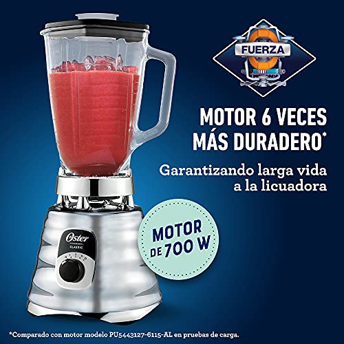 Oster Original 3 Speed Chrome Blender, 6 Times more Durable Motor, 10 Times Stronger, 5 Cup Glass Jar - Image 5
