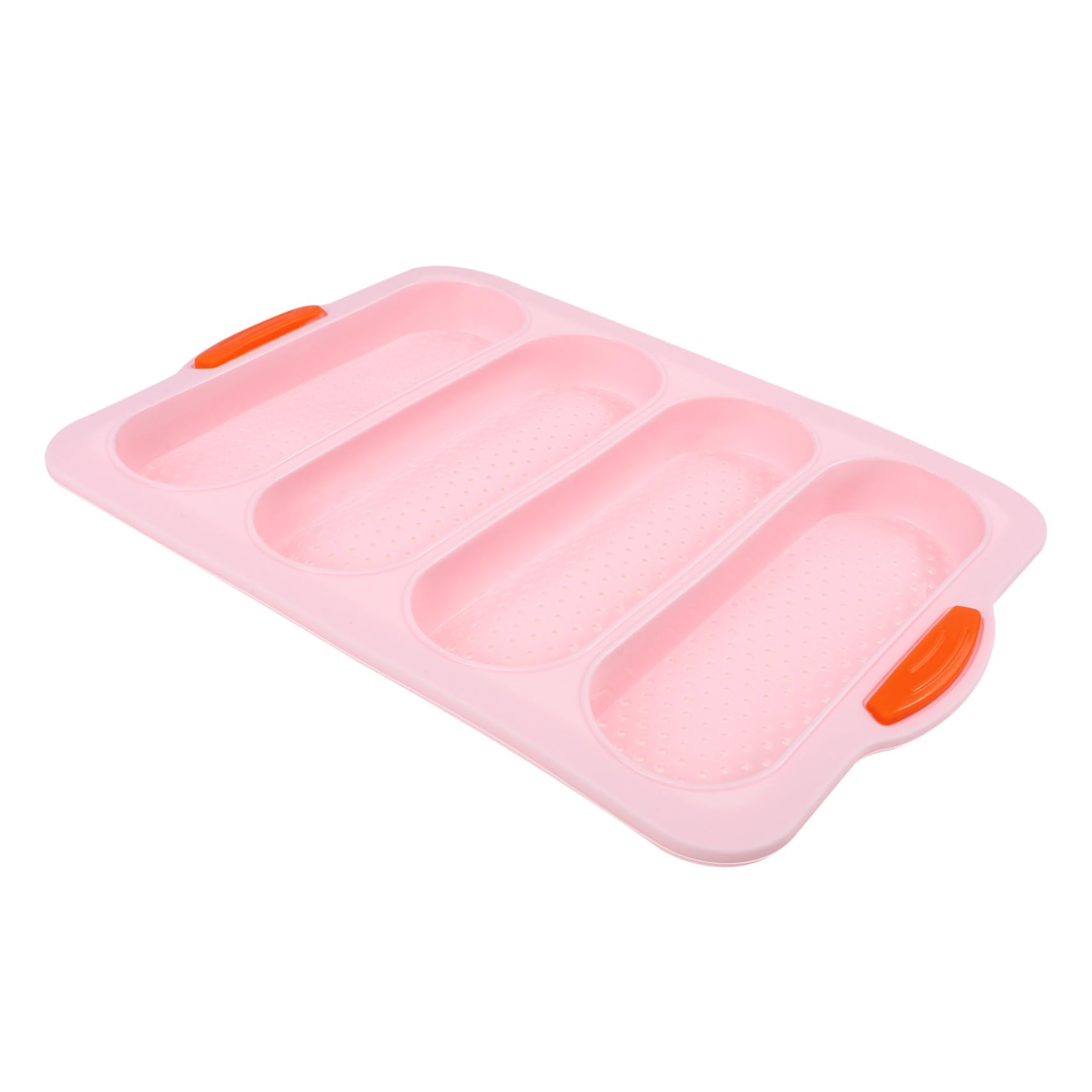 OKUMEYR Multipurpose Silicone French Bread Pan Non Stick Baking Tray for Home and Bakery Use Slot for Biscuits Cakes and Baguettes Easy to Clean Kitchen Gadget