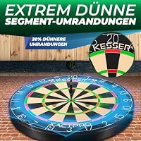 KESSER® Profi Dartscheibe Sisal – Steeldart Dartboard, selbstheilend – Ansicht 5