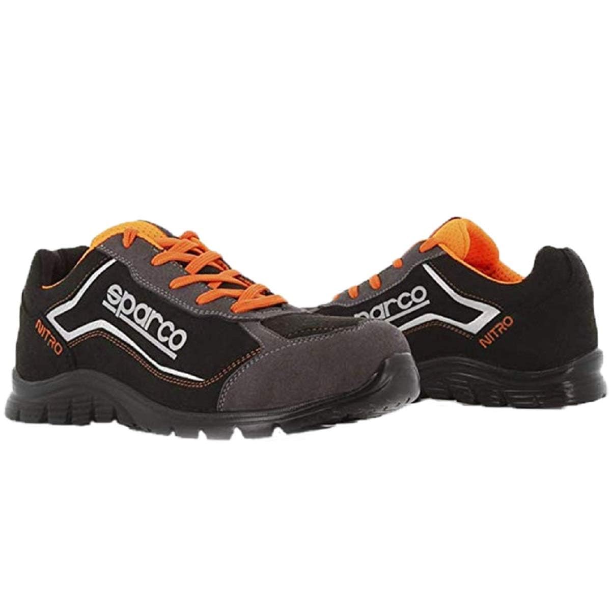 Sparco - Nitro Didier ESD S3L SR FO - Calzado de Seguridad Unisex para Correr - Calzado de Trabajo Repelente al Agua - Puntera compuesta - Suela Antideslizante - Transpirable - EU 42