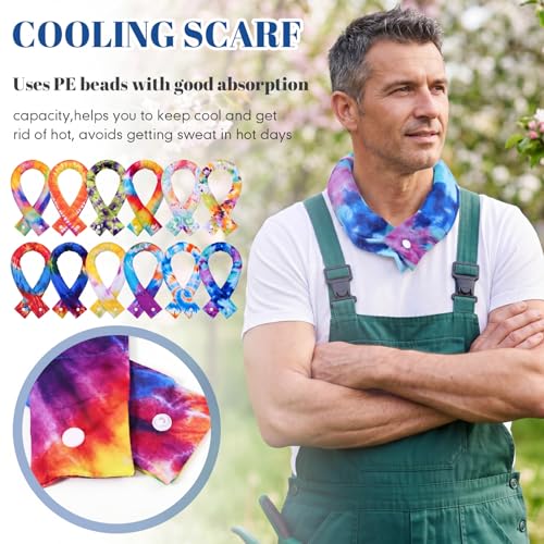 Image of Geyoga Cooling Neck Wraps Cooling Scarf Wrap Bandanas for Summer Women Men Walking Riding Outdoor