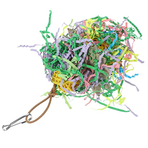 TOYANDONA Hanging Parrot Chewing Double Lovely for Birds Engaging Foraging Plaything to Keep Birds Busy and Entertained Bird Supply for Chewing and Decoration