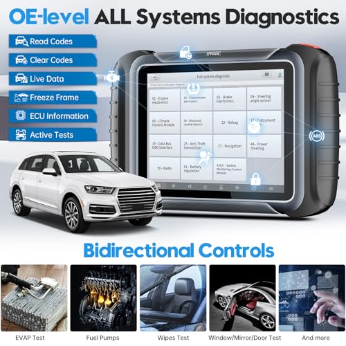 XTOOL D8S Bidirectional Scan Tool 2025 Upgraded Ver. of D8 Scanner, OBD2 Scanner Diagnostic Tool, Topology Mapping, ECU Coding, 42+ Resets, FCA, CAN FD&DoIP, All System Scanner for Car, 3-Year Update