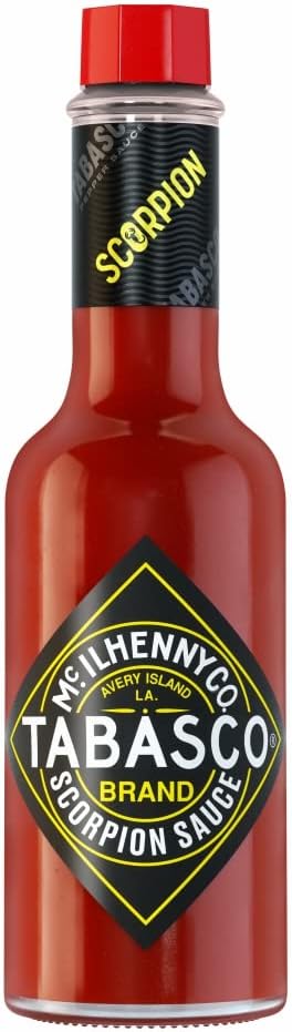 Scorpion Extra Hot Pepper Sauce - 60ml - GMO Project Verified, Vegan, Gluten Free, No Added Colour or Preventives