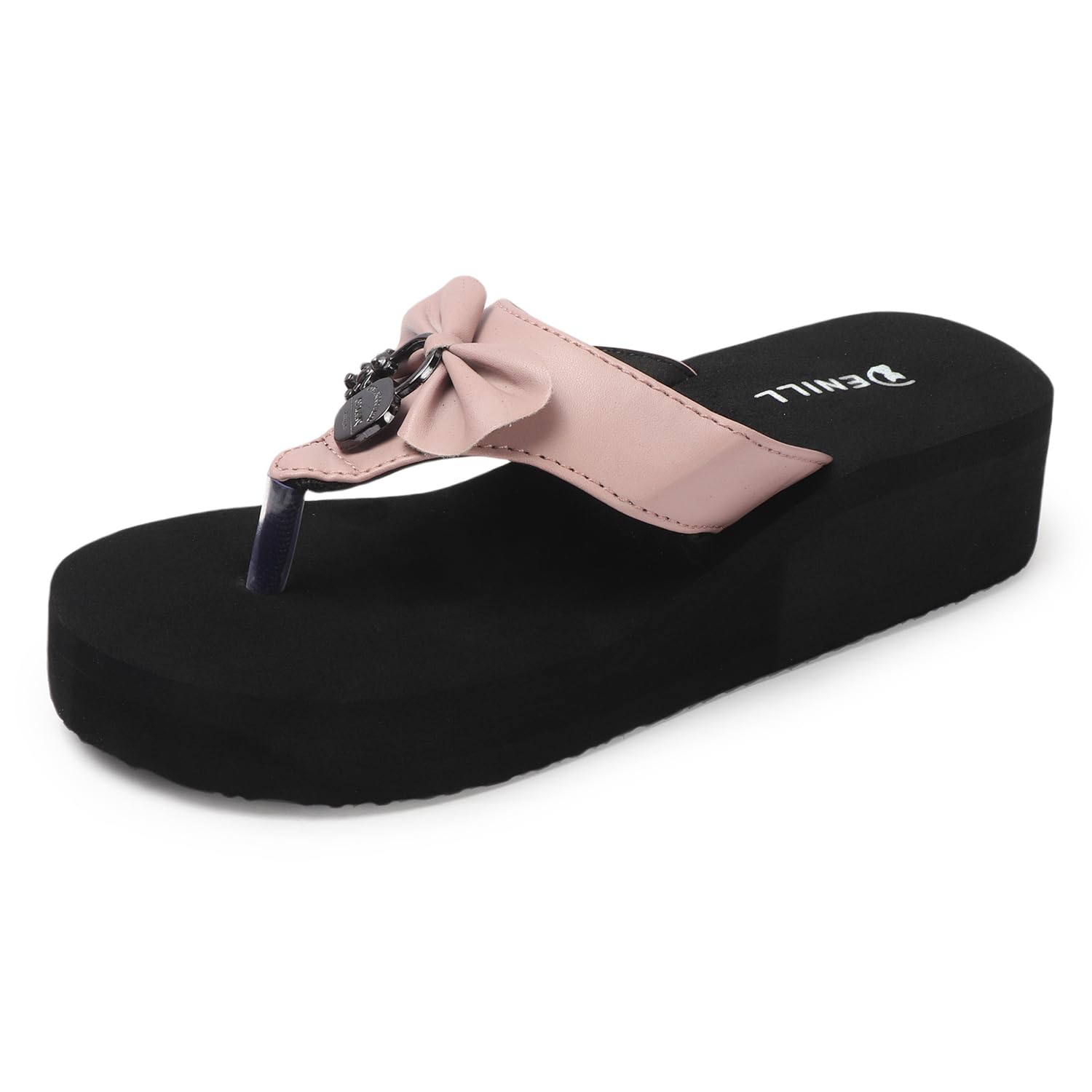 Stylish Fancy & Attractive Flat Slipper with Unique Design For Women & Girls (Peach) Uk-7-image-40