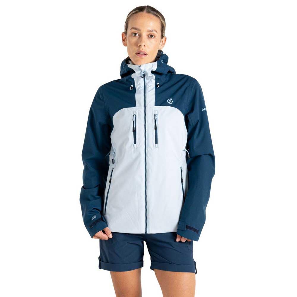 Dare2b Womens Diverging Mountain Active Shell Waterproof Jacket, MnltDm/Skywy, 12 EU