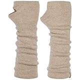 Roeckl Stulpen mit Kaschmir Armstuplen Handschuhe Strickhandschuhe Halbhandschuhe Damen - Winter Herbst-Winter - One Size hellbeige