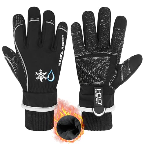 AIGEVTURE Cold Weather Work Gloves Winter Work Gloves Thermal Fleece Work Gloves Insulated Winter Work Gloves Best Gift