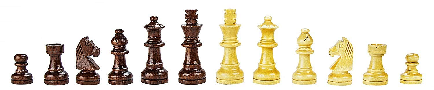 Modfash Schachbrett-Set aus Holz, magnetisch, 30,5 cm, mit magnetischen Stücken, handgefertigt.