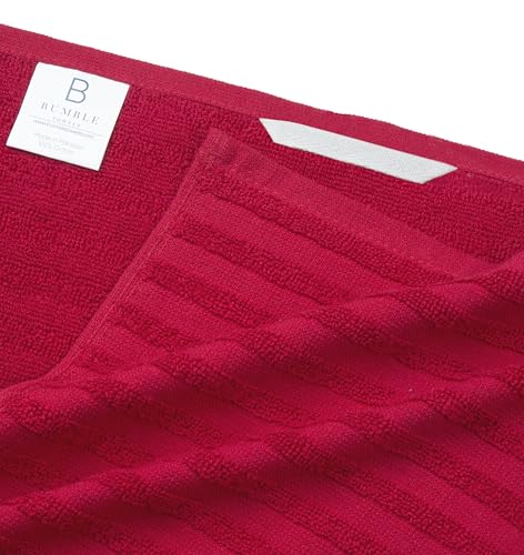 Image of Premium Kitchen Towels (20 inchx 28 inch, 6 Pack) | Large Cotton Dish Towels 450 GSM | Highly Absorbent Terry Kitchen Linen Set with Hanging Loop | Red Solid