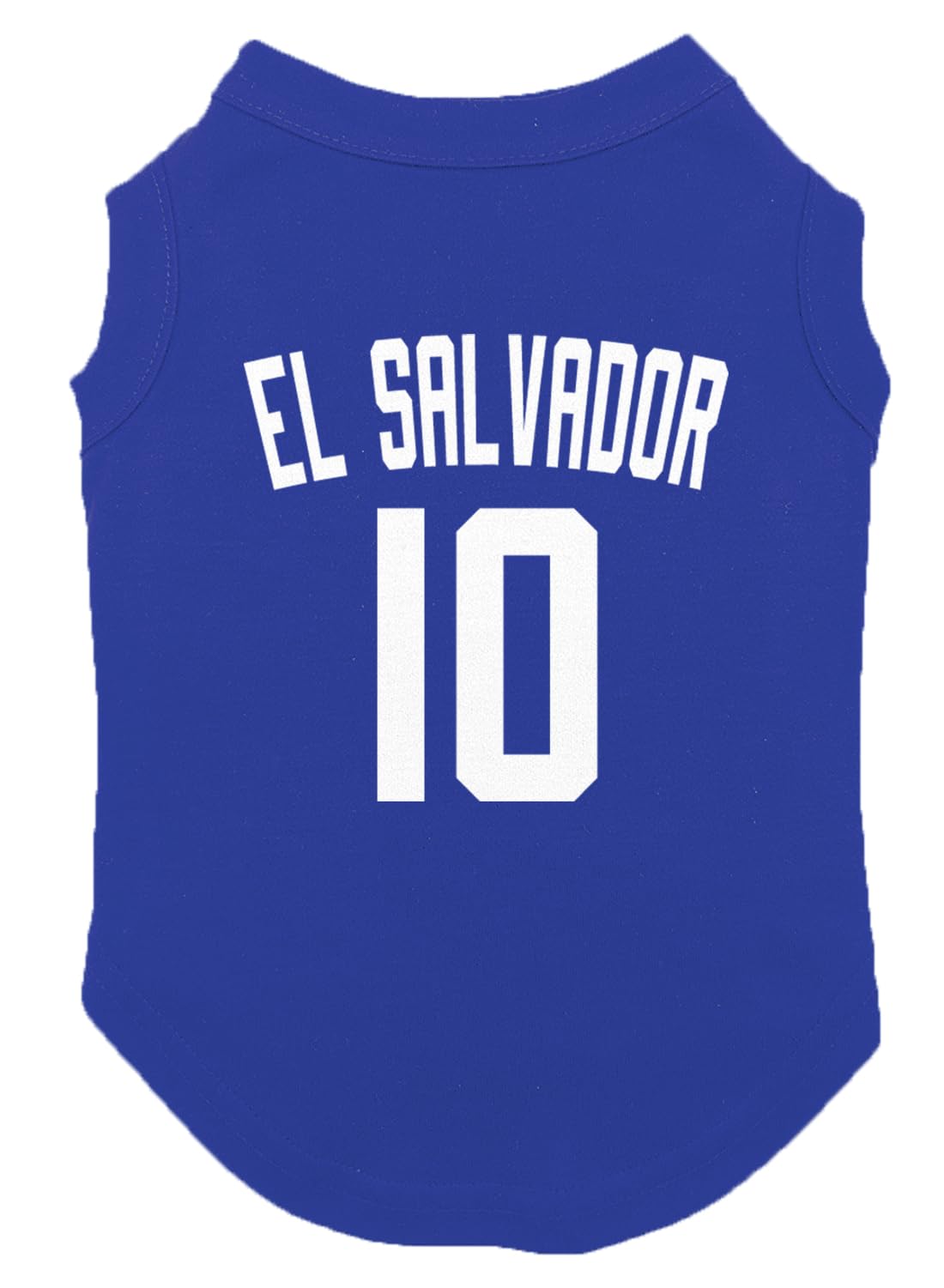 El Salvador Jersey - Soccer Sporty Dog Shirt (Royal Blue, Large)