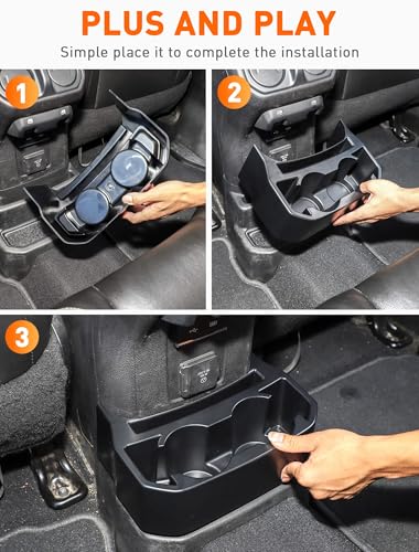 Portavasos trasero para asiento Jeep Wrangler JL 2018-2024 miniatura 4