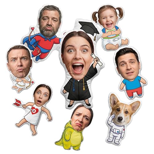 Personalized Face Plush Doll, Custom Photo Pillow for People or...