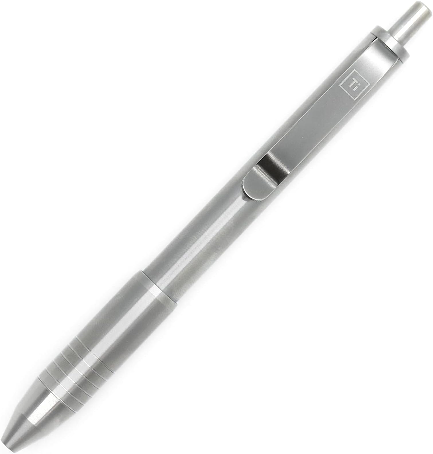BIG IDEA DESIGN Ti Click EDC Pen - Machined Raw