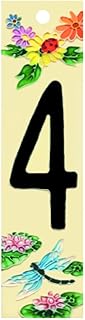 Natural Series 4 - Decorative Ceramic Art Tile - House Number - 2