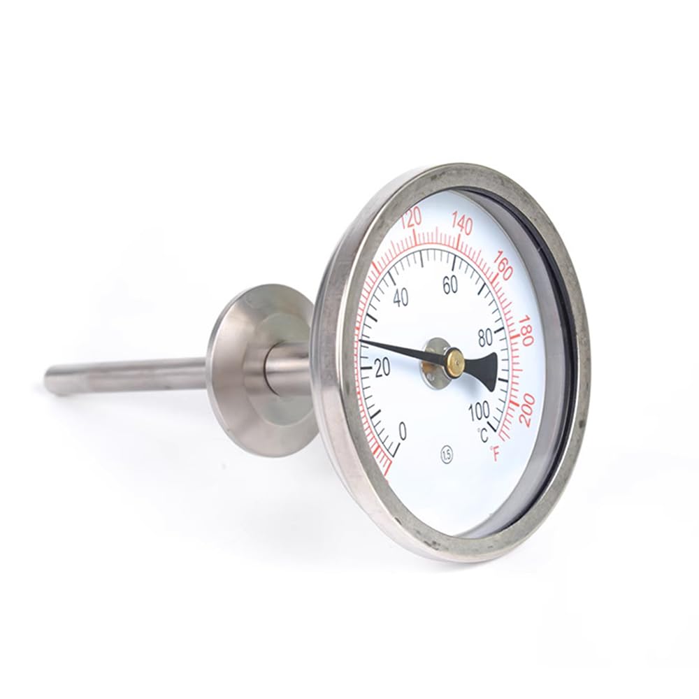 Edelstahl Bi-Metall Thermometer 0 bis 100 ° C 60mm Durchmesser OD 50,5mm Hohe Genauigkeit Thermometer,Wss303w