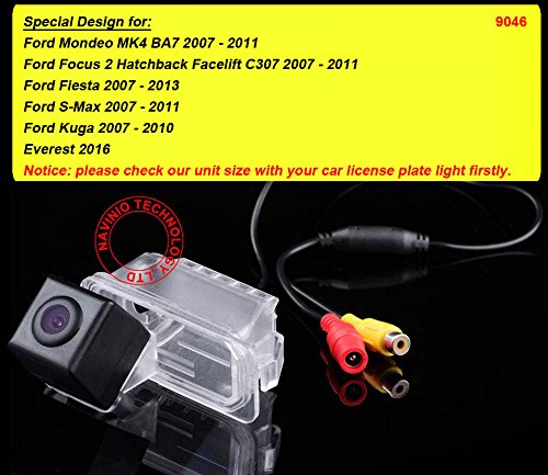 Waterproof Backup Camera Color Car Rear View Camera 170 Degree Viewing Angle License Plate with Night Vision for 2 Carriage/Fiesta/S-Max/Kuga/Focus Facelift C307 - Image 2