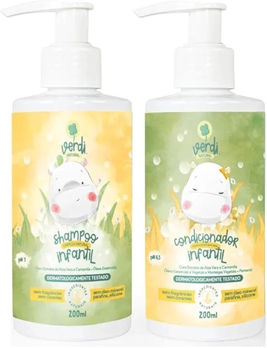 Kit Shampoo + Condicionador Camomila e Aloe Vera | Verdi Natural