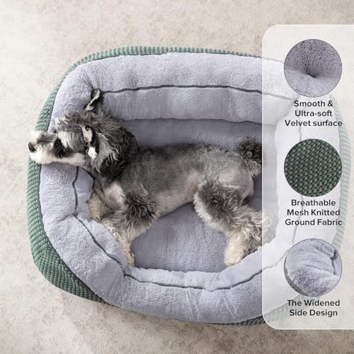 Image of INVENHO Dog Bed Medium Size, Orthopedic Warming Soft Calming Sleeping Durable with Anti-Slip Bottom