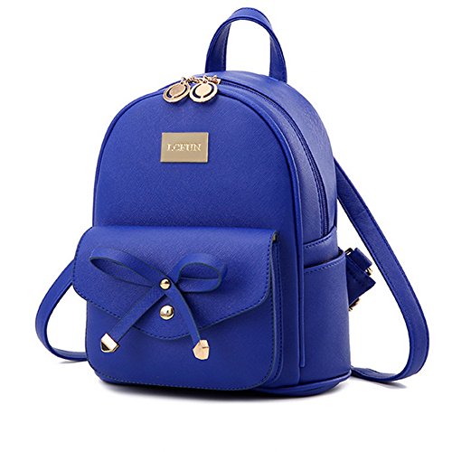 Cute Mini Leather Backpack Fashion Small Daypacks Purse for Girls and Women