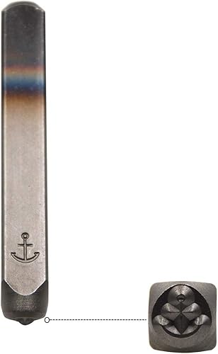 Vista 78 de Wokesi Kit de alfabeto de letras mayúsculas de 1/8" (3 mm) de altura, de acero, para timbre a mano, presión, para molde, código, etiqueta