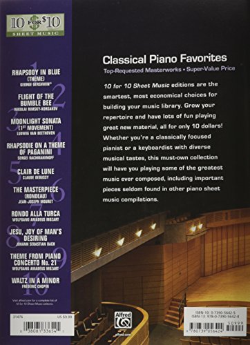 10 for 10 Sheet Music Classical Piano Favorites: Piano Solos - Image 2