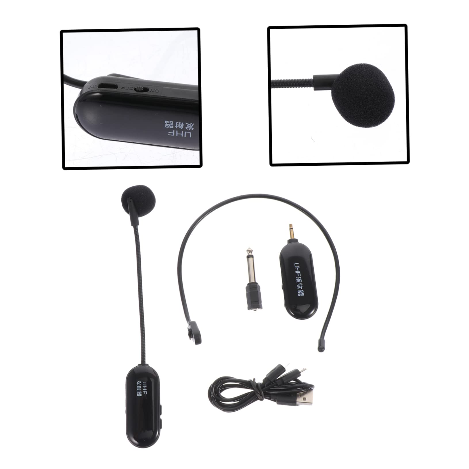 Microfono Wireless Piccolo Microfono Wireless Durevole Comodo Per Insegnante e Guida Turistica