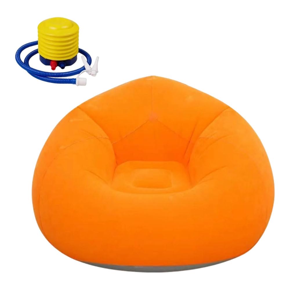 Puf hinchable de 110 x 85 cm con sillón hinchable de suelo para dormitorio juvenil