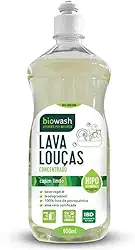 Biowash Lava Louças Capim Limão 650ml Hipoalergênico Concentrado