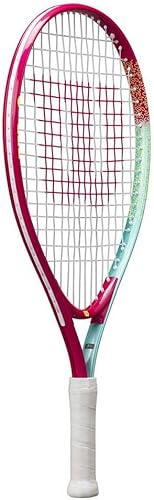 Miniatura 2 de Wilson Intrigue Junior 21 Girls Tennis Racket RedYellow Strung 205g L