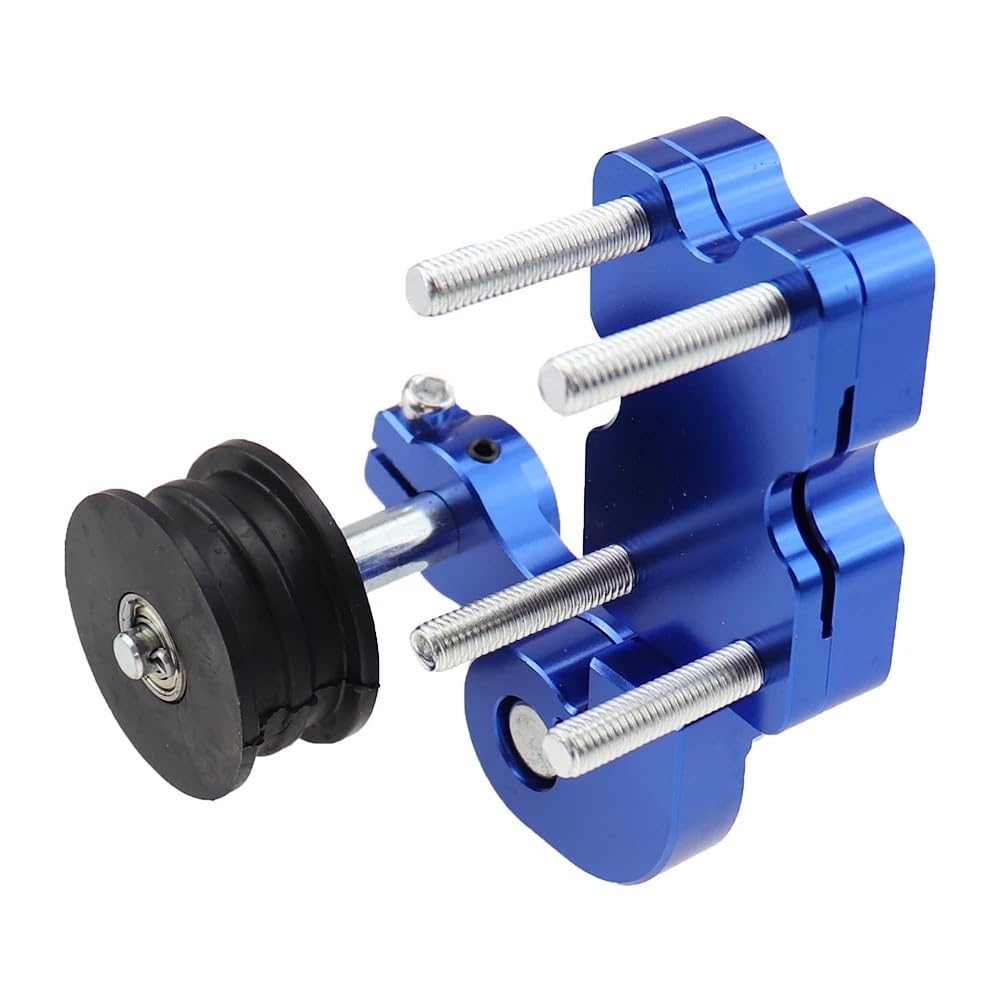 Ajusteur de Chaîne Rouleau tendeur de chaîne de réglage en alliage d'aluminium, pour moto Chopper ATV noir rouge argent bleu Tendeur de Chaîne de Réglage de