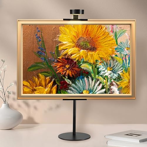 Support cadre photo de bureau avec lumière de 3 températures et fixation magnétique métal - 5