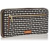 Fossil Women's Logan Leather RFID-Blocking Zip Around Clutch Wallet with Wristlet Strap