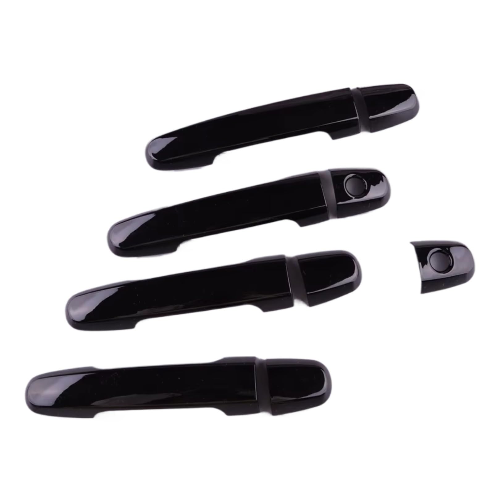 Woliiexz One Color Exterior Door Handle Cap Compatible With Toyota For Corolla Sedan 2003-2013 Abs Glossy Trim Set Black Accessories Car Exterior Door Handle Cover
