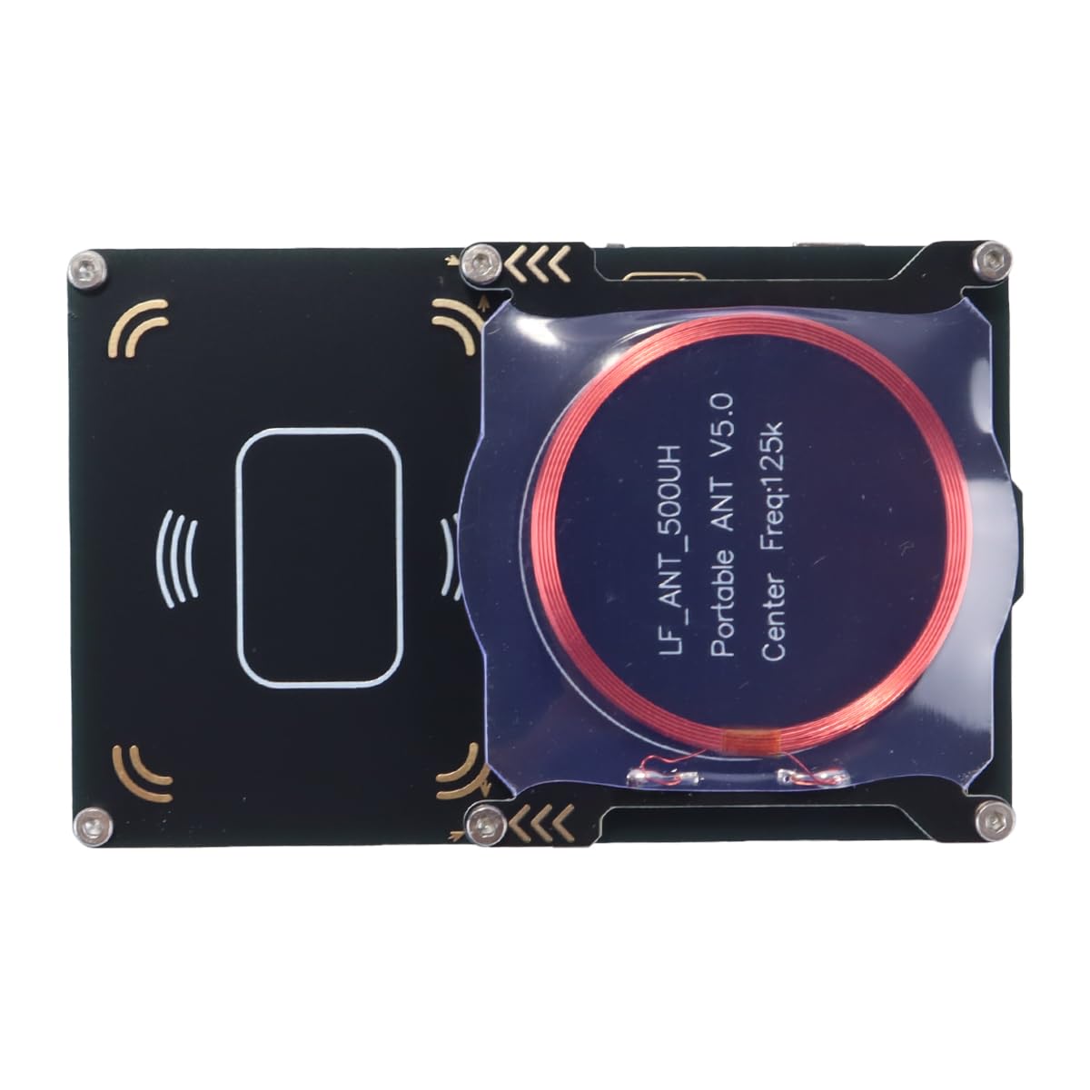 Teron Duplicador de tarjetas inteligentes con 4 tarjetas blancas y 1 hebilla azul, descifrador integrado RFID integrado para tarjeta de acceso de cifrado, bloqueo de tarjetas