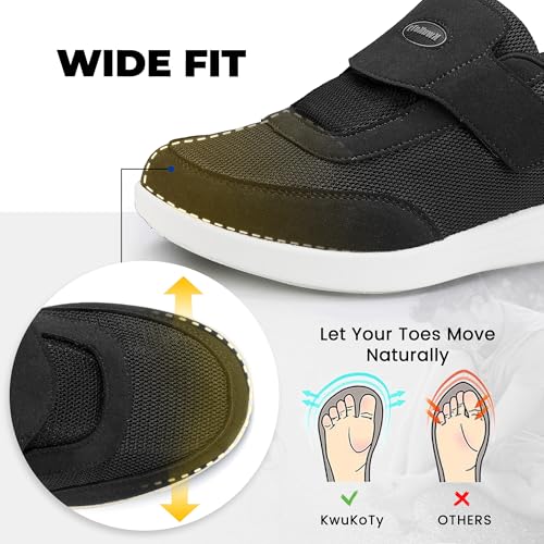 Women's Wide Diabetic Shoes with Air Cushion | Relax Series, Comfort for Swollen Feet, Bunions, Edema | Size 6.5-11.52