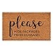 Calloway Mills Hide Packages from Husband Doormat (Tan/Black, 24