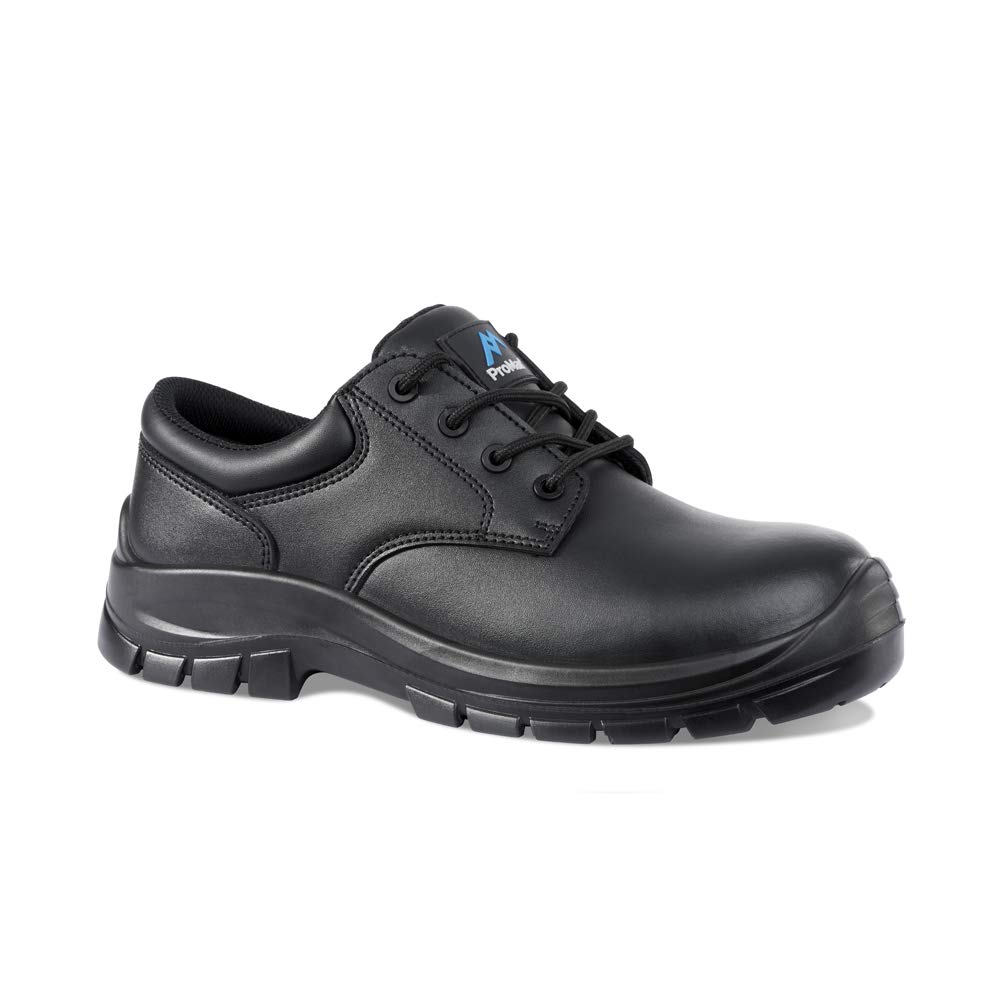 Rock Fall ProMan Austin Black Fibre Glass Toe Cap Black Boot, Fully Waterproof Safety Boots, SRC Slip Rated Work, Shock Absorbing Midsole and Lightweight UK 16