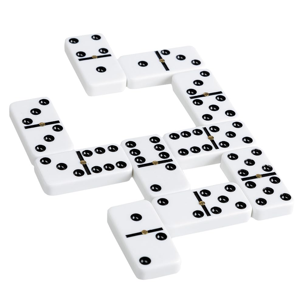 Idena 6050012 - Domino Double Six, metalowe pudełko